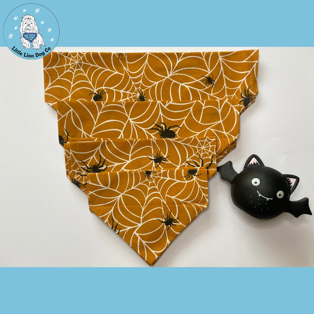 Spooky Spiderwebs Handmade Dog Accessories 