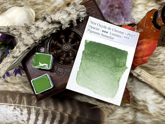 Vert Oxyde de Chrome Aquarelle