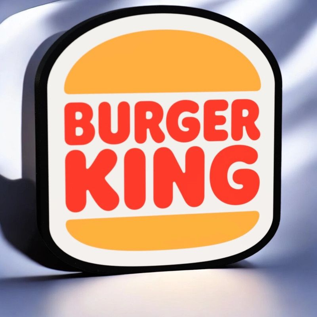  Lampe 3D Burger King LED - L’icône du fast-food illumine ton espace ! 