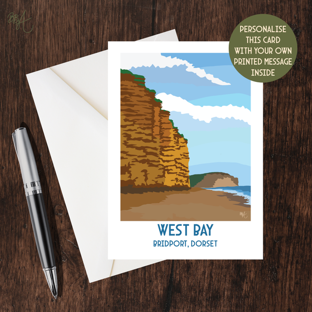 West Bay, Travel Poster Card