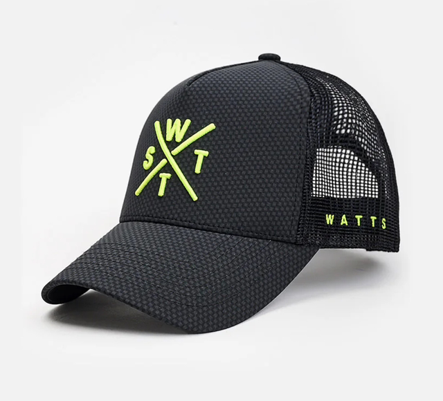 CASQUETTE WATTS TRIBE - NOIR CARBONE ET JAUNE