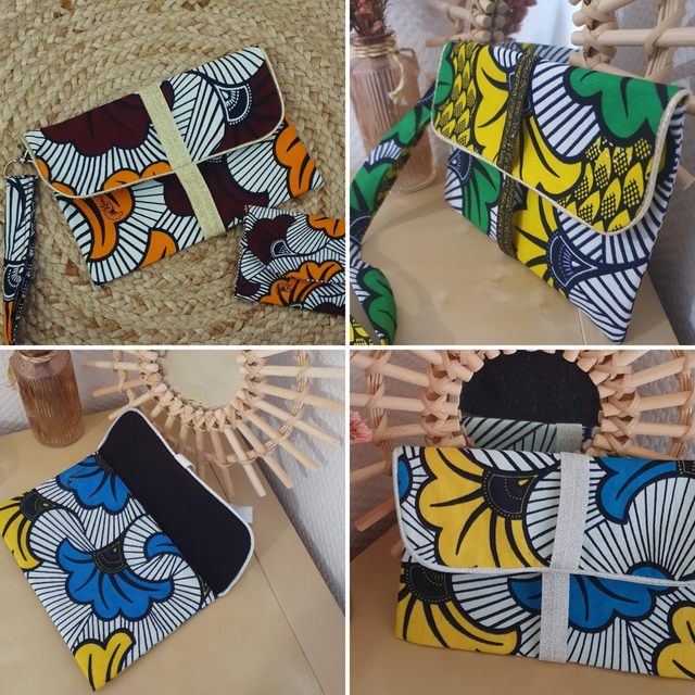 Pochette Jeannette Wax / Coton uni à personnaliser 