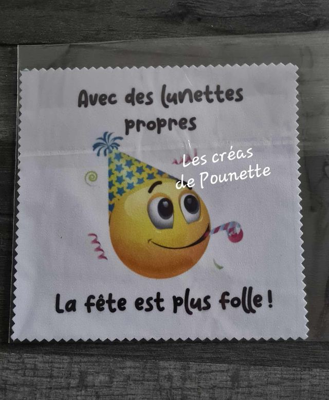Lingettes  lunettes "essuie rigolo" partie 2