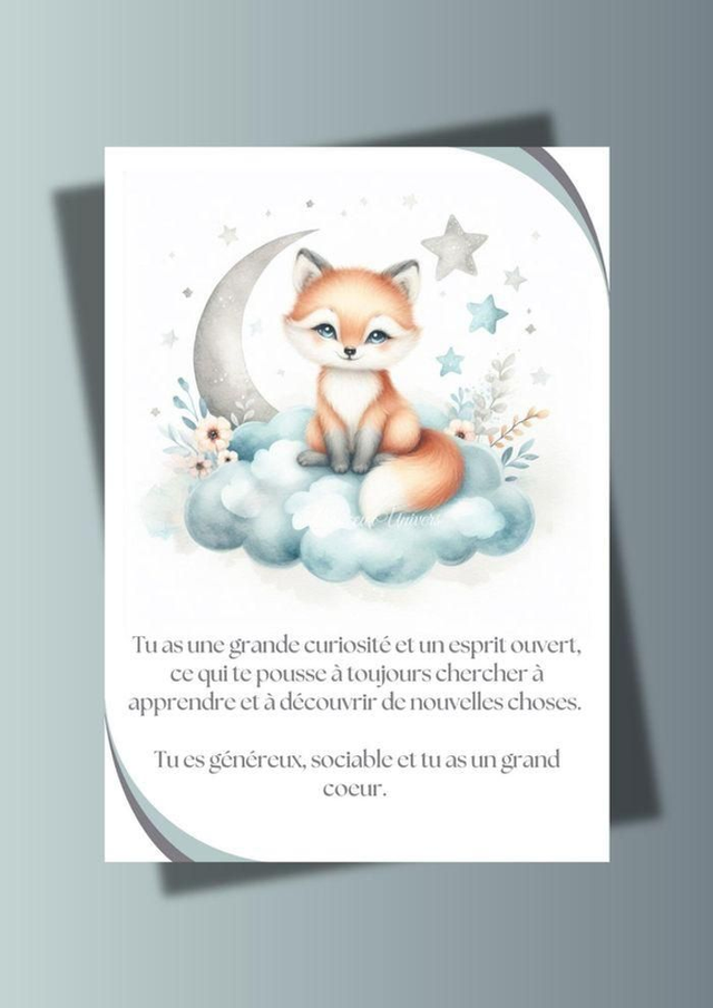 📚 Papeterie - Affiches personnalisées Renard