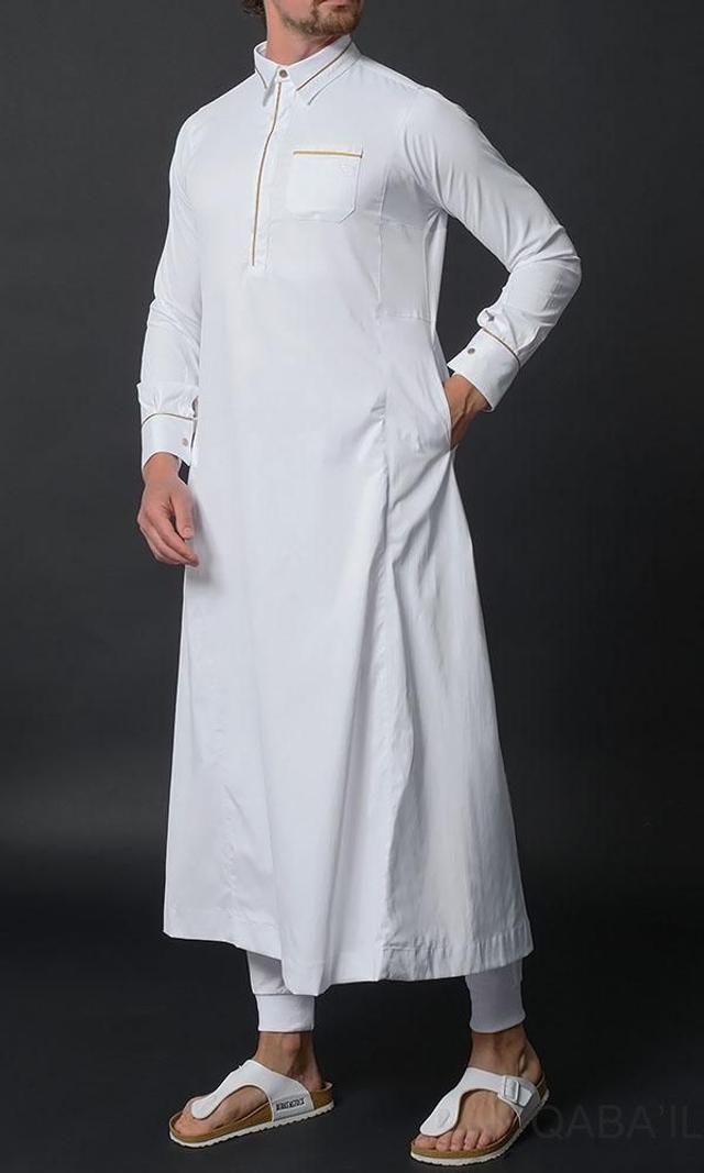 Qamis Long Sultan – Gamme Premium – Blanc