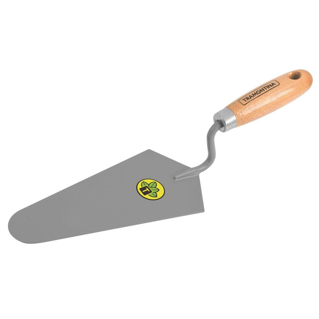 Colher de Pedreiro 8" Tramontina em Aço com Cabo em Madeira