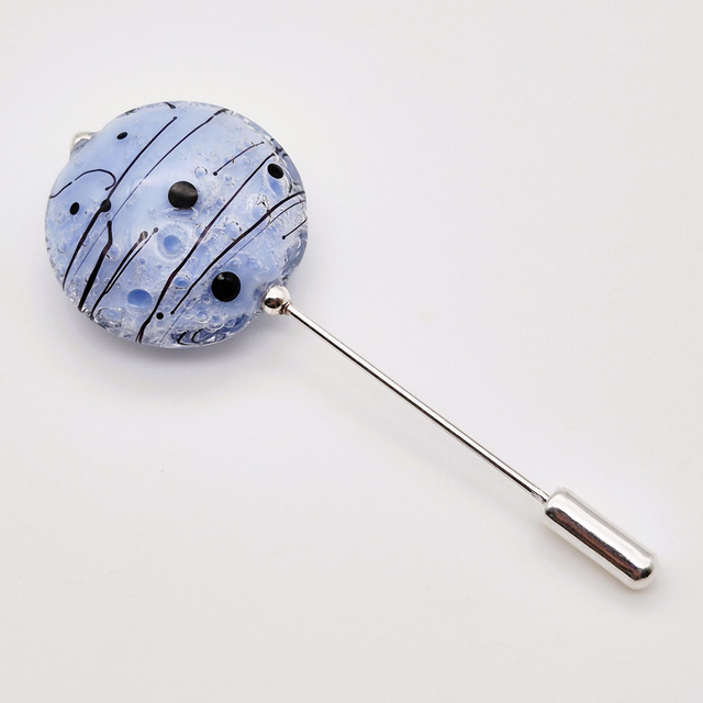 Broche Planète bleu ciel