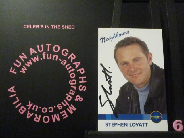 Stephen Lovatt (Max Hoyland) Authentic Autographed Neighbours 6x4 Cast Card (6)