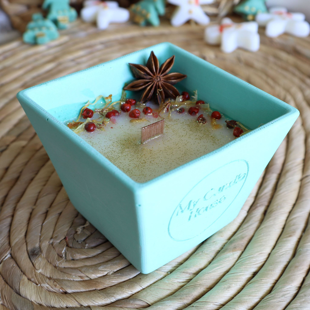 Bougie Noël - Feu De Bois 🔥