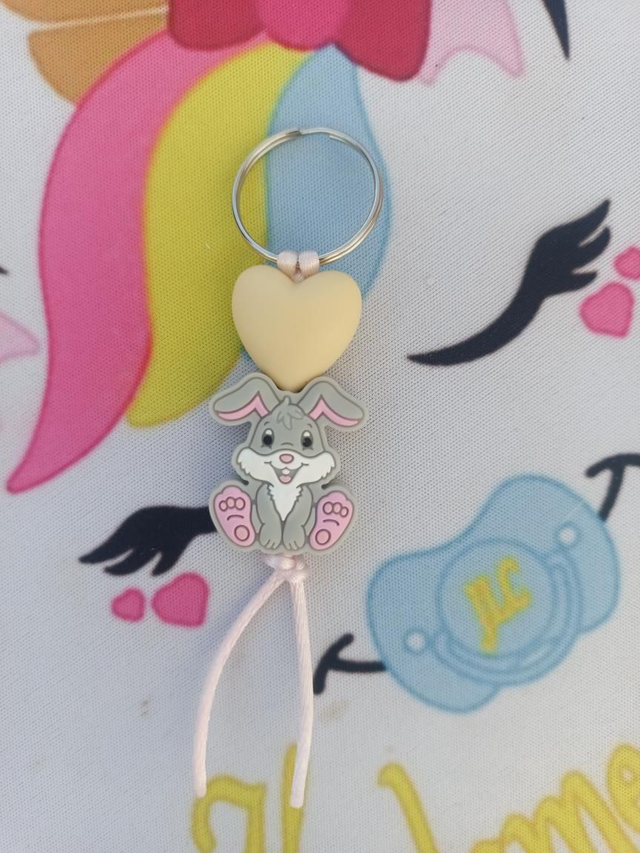 Mini porte clés Lapin &amp; Coeur