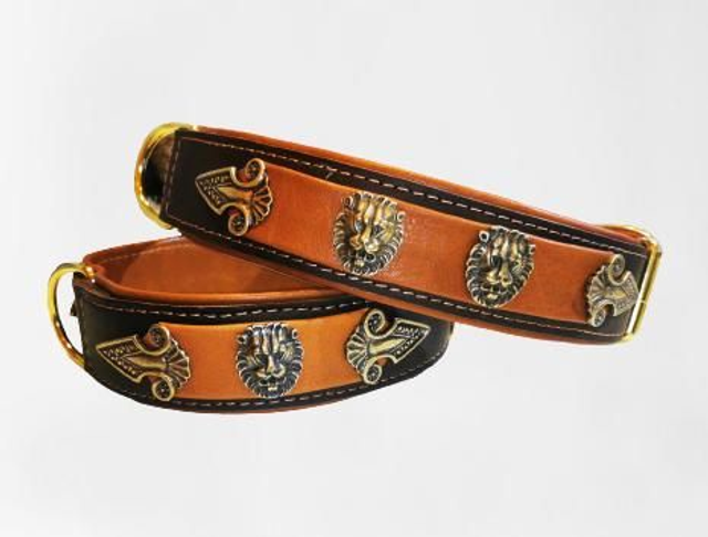 Lederhalsband Lion