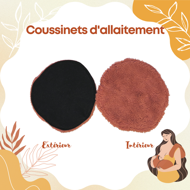 Coussinets d&#039;allaitement Terracotta