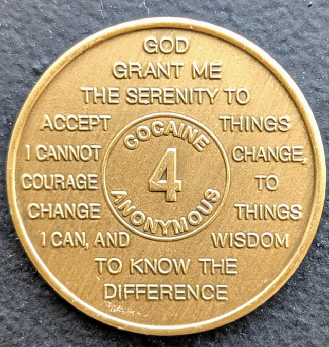 4 jaar metal coin