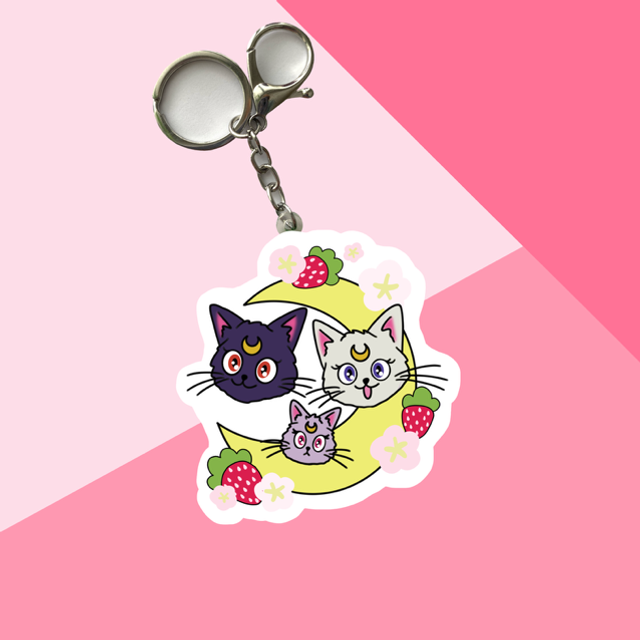 SAILOR MOON cats keychain