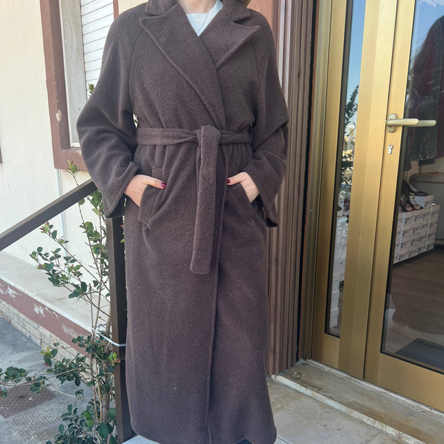 CAPPOTTO LANA COTTA MARRONE