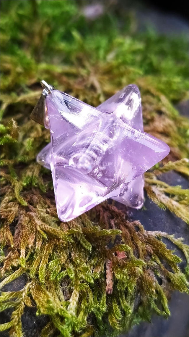  Pendentif Merkaba Amethyste