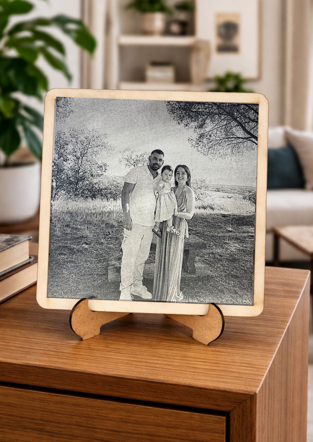 Photo gravé sur carrelage 20 x 20 cm