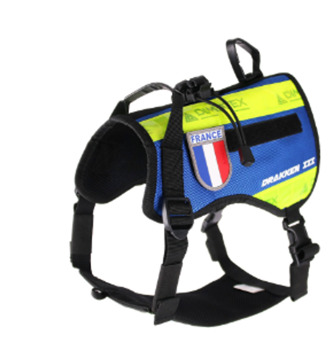 Arnés de perro DRAKKEN 3 (azul) DIMATEX 