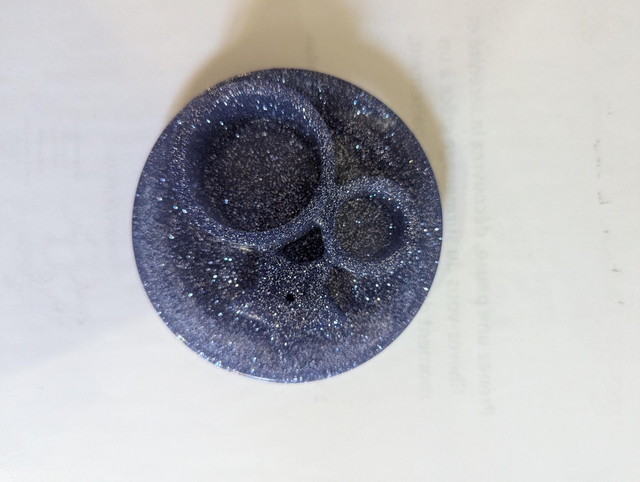 Porte encens paillettes bleue (les couleurs peuvent varier)