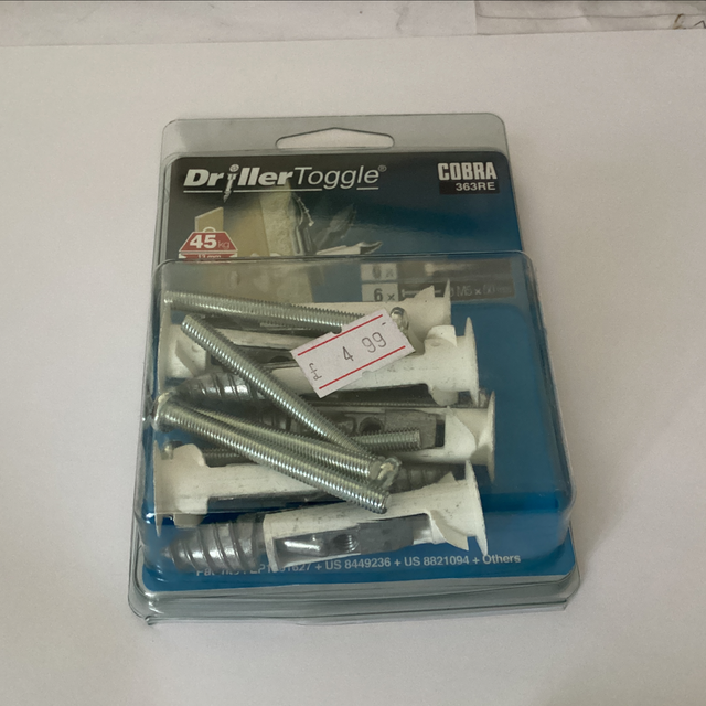 Drill toggle m5x50 b330316