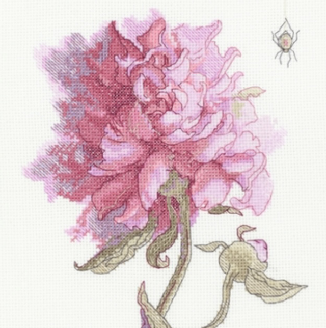 Aine Peonies - Grace Counted Cross Stitch Kit