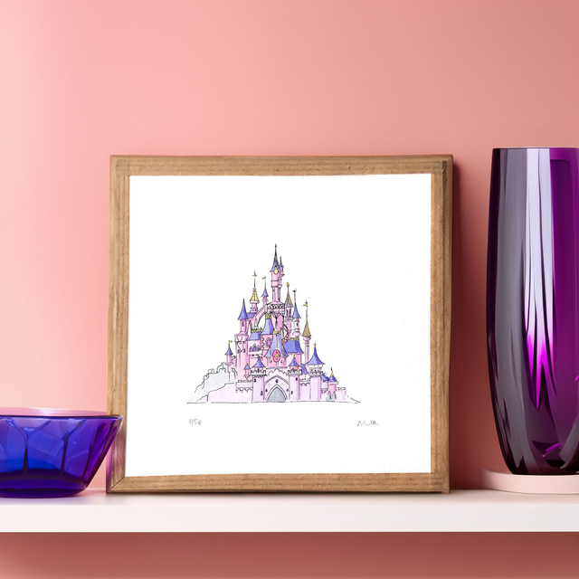 Sleeping Beauty Castle Art Print