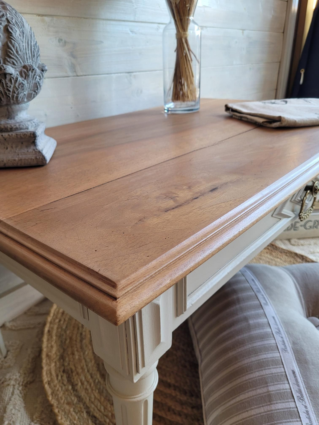 Table basse merisier massif