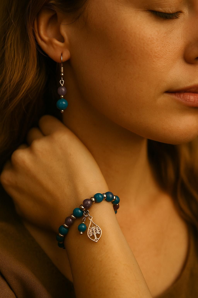 Coffret Améthyste et Apatite -- Harmonie Intérieure