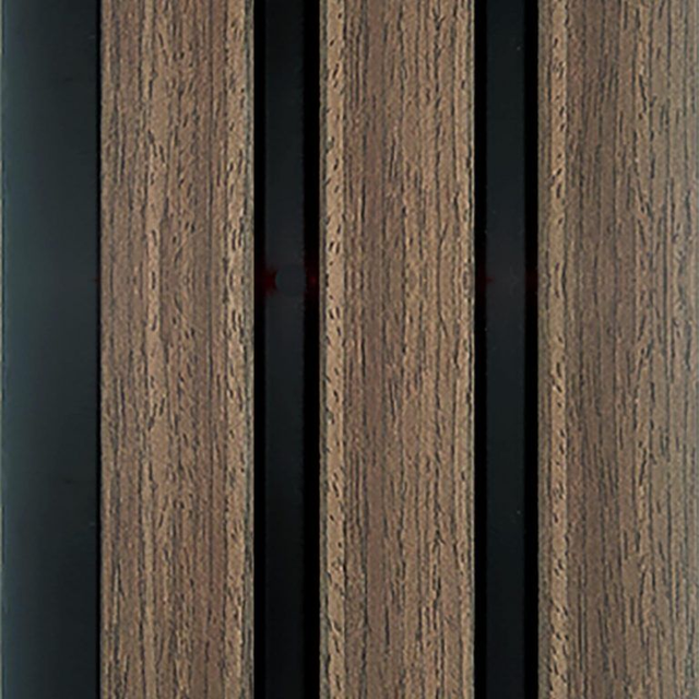 DCD Slat Wall Cladding Panel (233mm) – Walnut 3D Timber-Effect