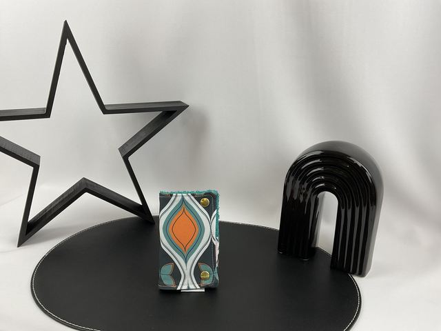 Étui mini brosse à dents – motif Rétro Vert Orange