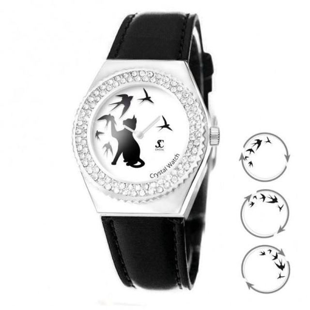 Montre Alysson à mouvement Tournant Chat