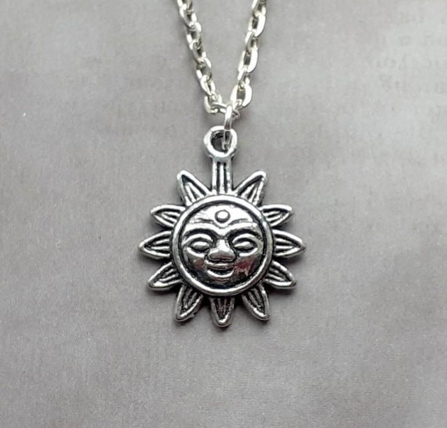 Sun Face Necklace 