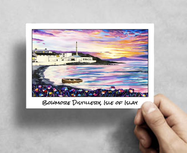 X10 Postcards - Bowmore Distillery, Isle of Islay (40p per unit)