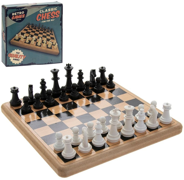 Retro Games - Wooden Chess Set