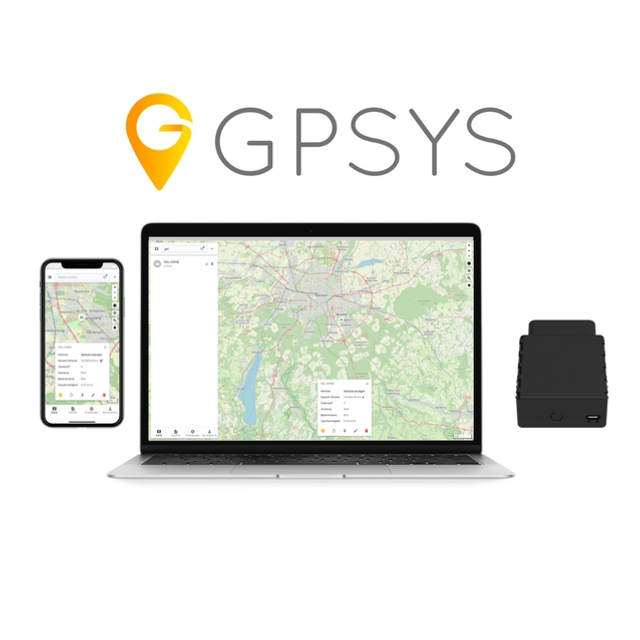 GPSYS Used OBD GPS-Tracking Kit aus Teltonika FMB001 und 12 Monaten Portalzugang- und Verbindungsflat