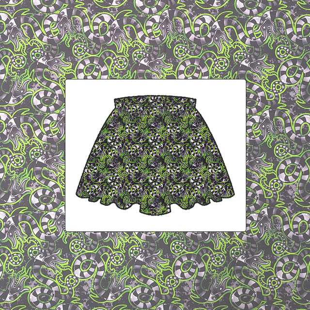 BeetleJuice Sandworm Childrens Skirt