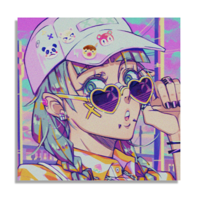 Miki Summer Vibe A5 Square Print