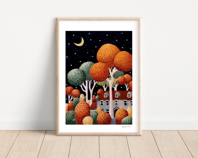 Signed A3 Print of Pumpkin Hill Drive