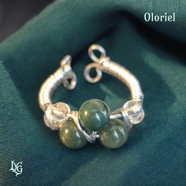 OLORIEL (Agate mousse, Cristal de roche)