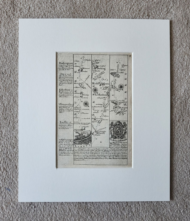 London, Leatherhead, Dorking (strip map)