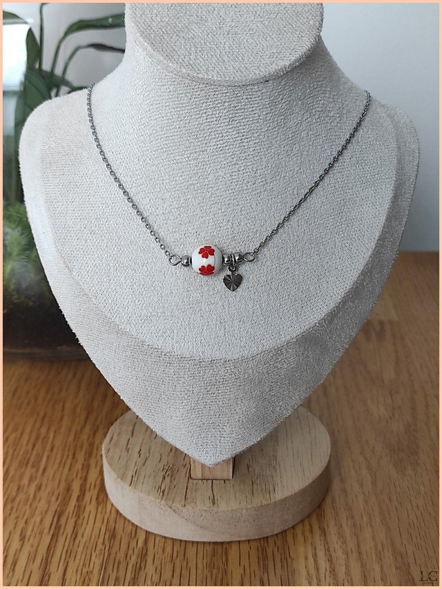 Collier perle céramique