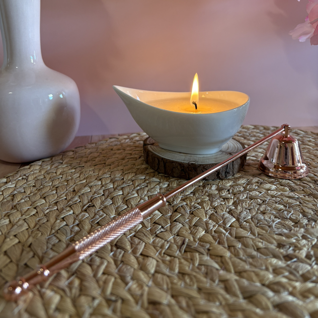 Éteignoir couleur or rose