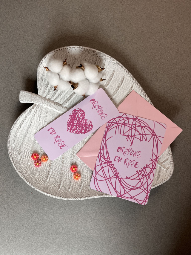 Marque-pages "Broyons du Rose"