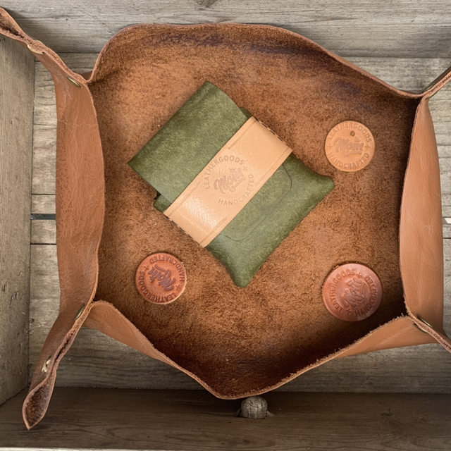 EDC Wallet big (Grün/Braun)