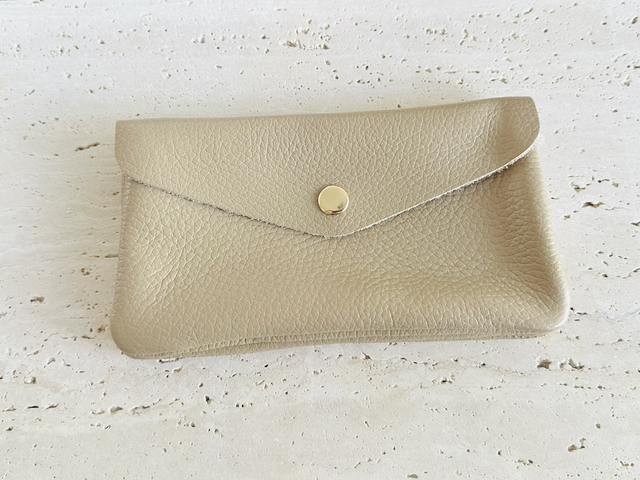 Portemonnee beige groot