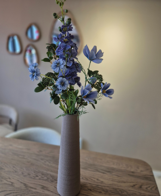 Kunstboeket Beauty Blue