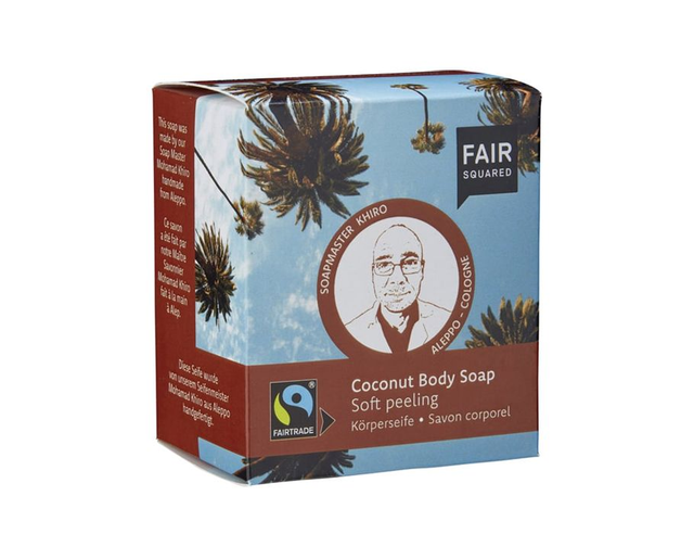 [Fair Squared] Zeepblok Body soap coconut - soft peeling - 2 st.