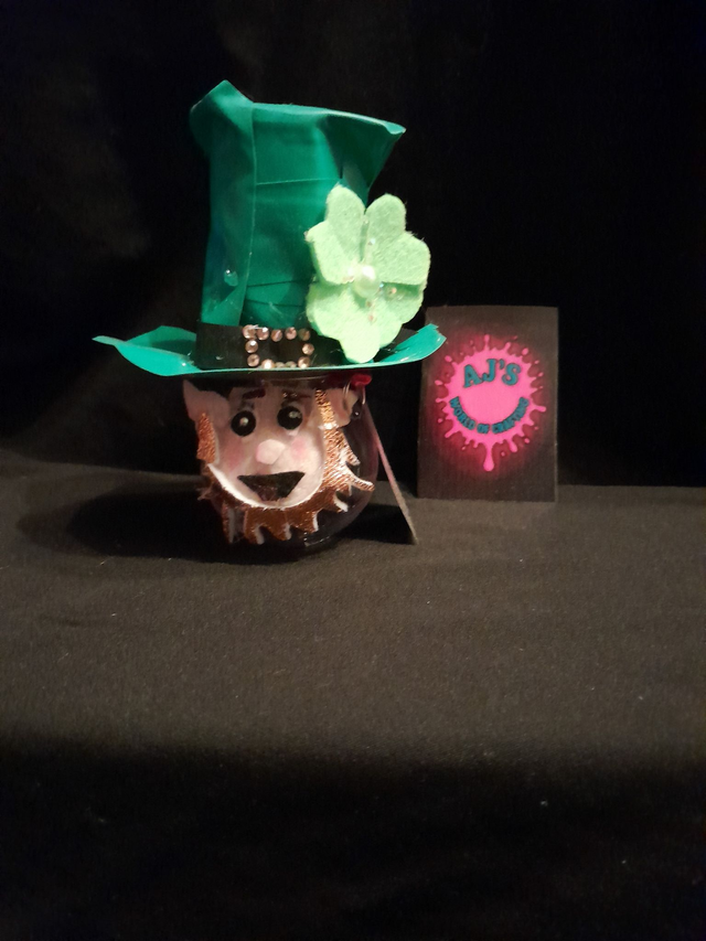 Leprechaun Custom Decorated &amp; Designed On 50ml Re-Fill Bauble (3)