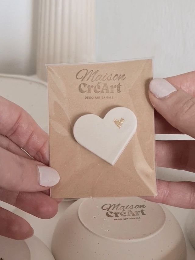 Magnet coeur minéral