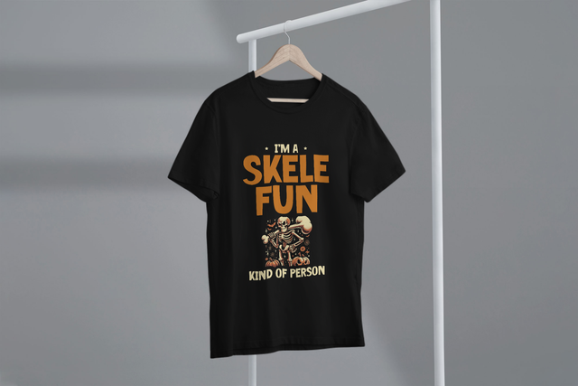 I’m A Skele-Fun Kind Of Person, Halloween Fun, Skeleton. Ich bin ein Skelett-lustiger Mensch, Halloween-Spaß, Skelett